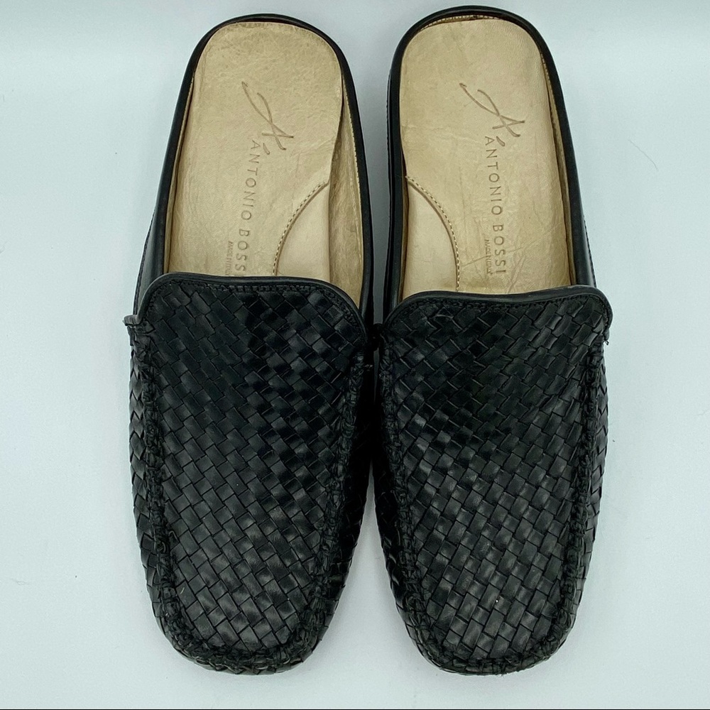 💗Antonio Bossi Woven Leather Mule